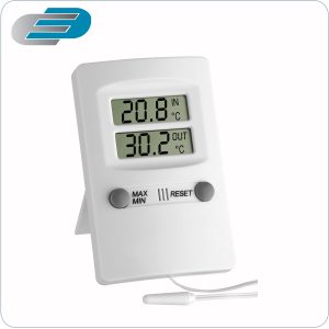 Termómetro digital 30.1009 de máxima y mínima de Dostmann Electronic. Medición práctica y segura.