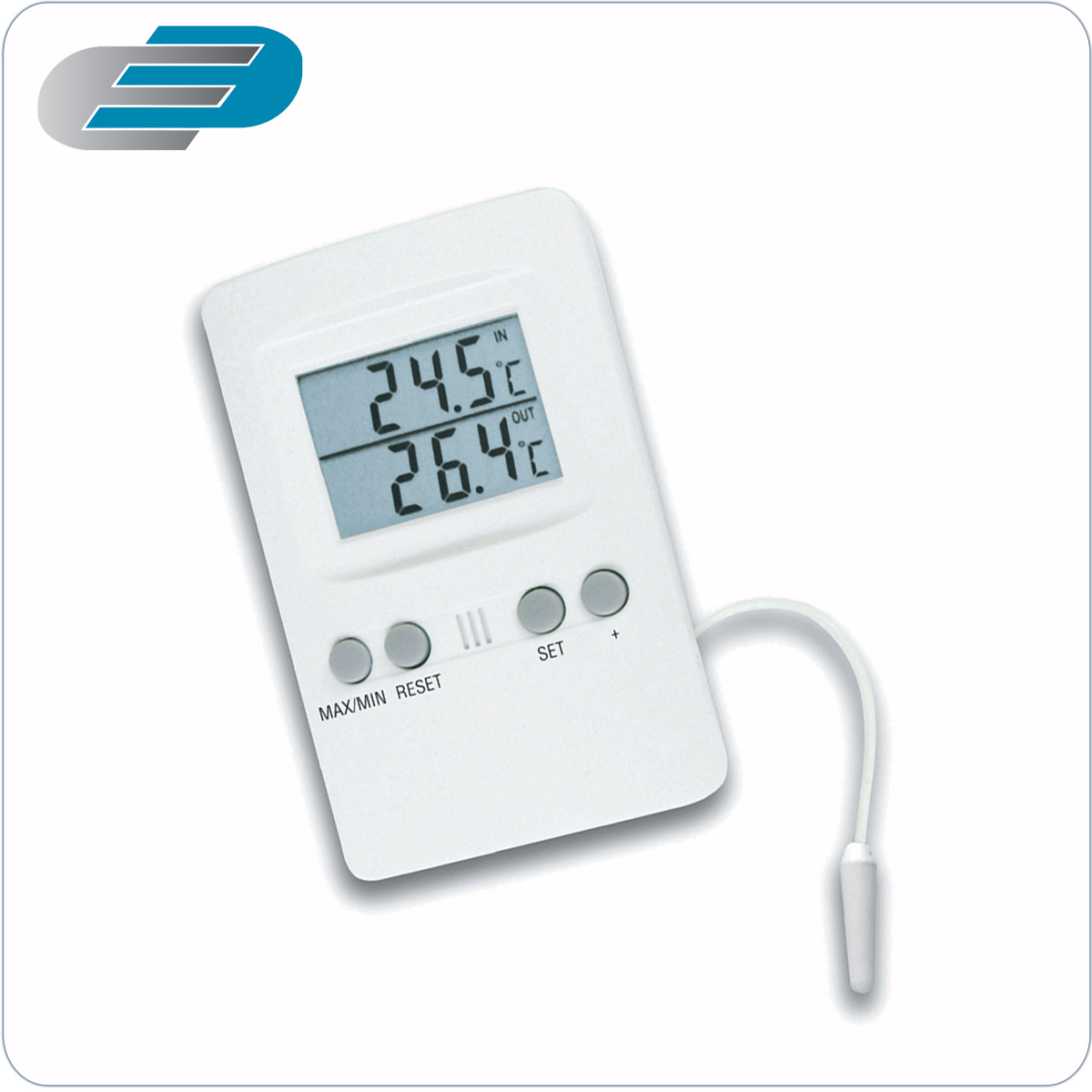 Termómetro digital 30.1024 de máxima y mínima de Dostmann Electronic. Medición práctica y segura.