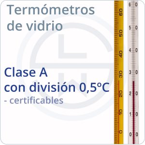 con divisiones de rango en 0,5ºC