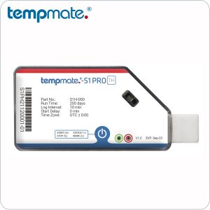 Data Logger de un solo uso S1 PRO de Temperatura y Humedad de TempMate: Monitorización precisa y fiable de la temperatura y la humedad